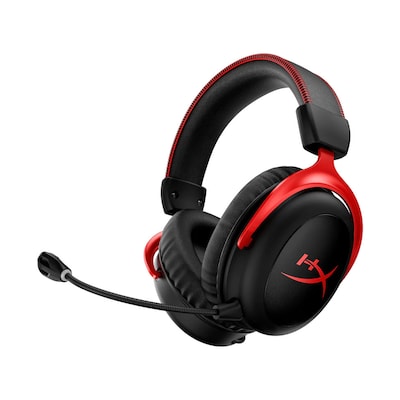 End Gaming günstig Kaufen-HyperX Cloud II Kabelloses Gaming Headset. HyperX Cloud II Kabelloses Gaming Headset <![CDATA[• Anwendungsbereich: Gaming, Kopfbügel beidseitig • Kabellos, Schwarz/ Rot, 300g • PC/ Notebook, PlayStation4, PlayStation5, 3,5mm Klinken-Anschluss • F