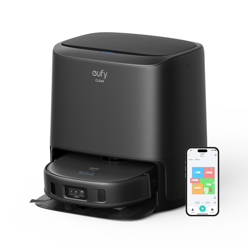 eufy Clean X9 Pro Saugroboter mit Wischfunktion, Reinigungsstation, 5500Pa