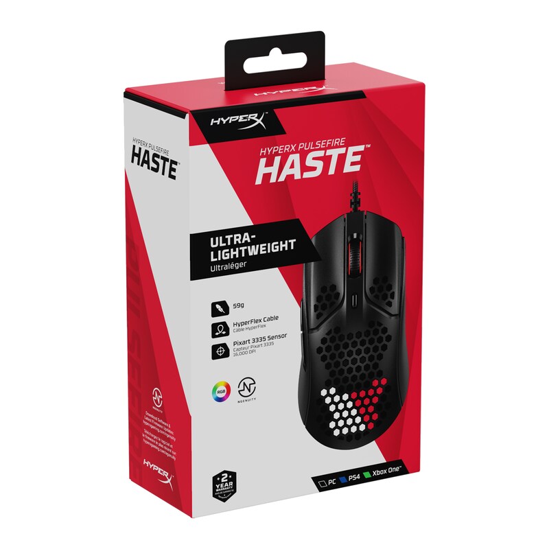 HyperX Pulsefire Haste Kabelgebundene Gaming Maus schwarz