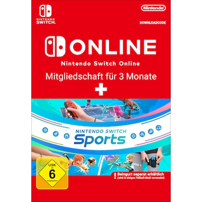 Sport Digitale günstig Kaufen-Nintendo Switch Sports + NSO 90 days - Nintendo Digital Code. Nintendo Switch Sports + NSO 90 days - Nintendo Digital Code <![CDATA[• Plattform: Nintendo Switch • Genre: Sportspiele • Altersfreigabe USK: ab 6 Jahre • Produktart: Digitaler Code per