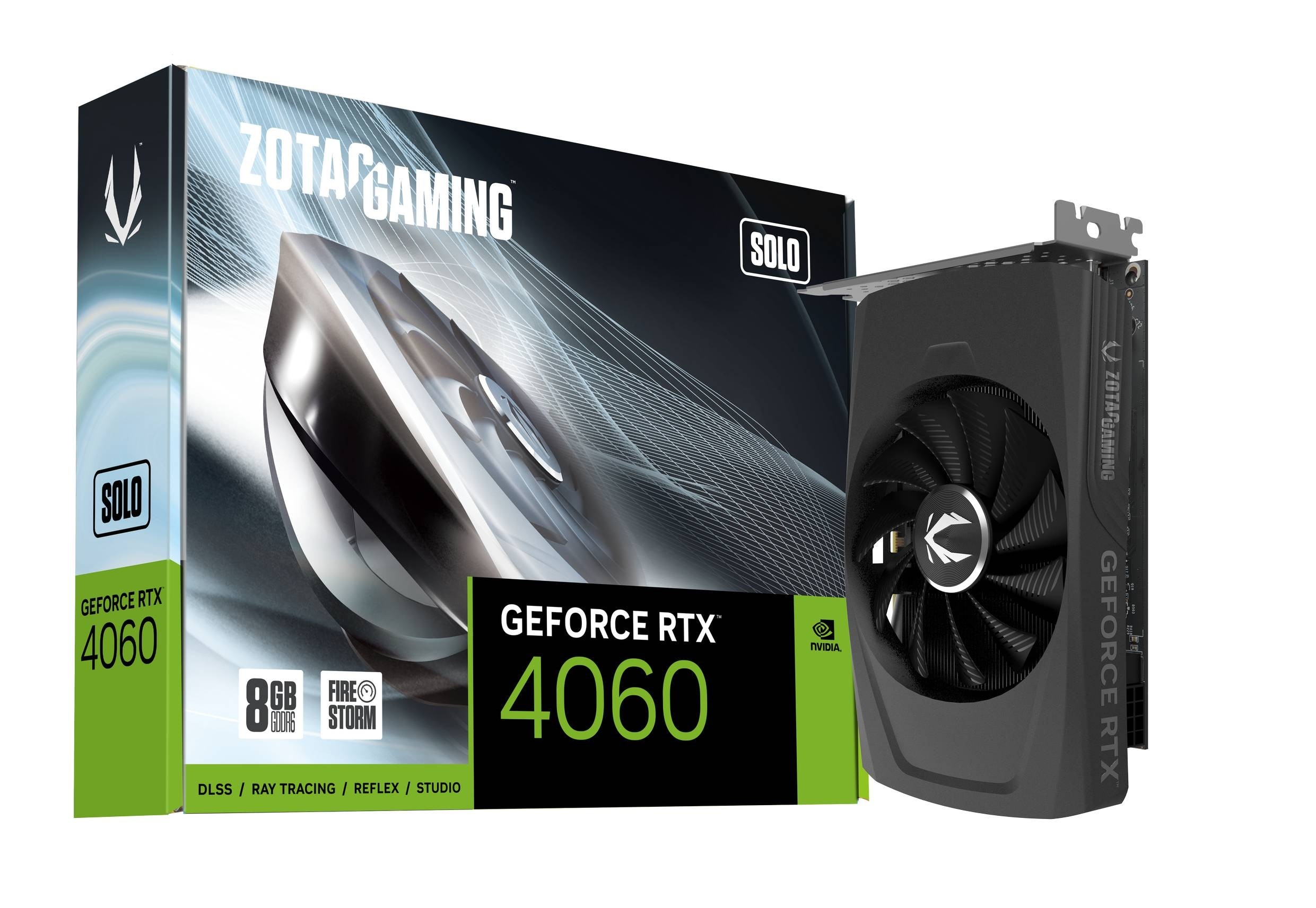 ZOTAC GAMING GeForce RTX 4060 SOLO 8GB GDDR6 Grafikkarte 3xDP/HDMI