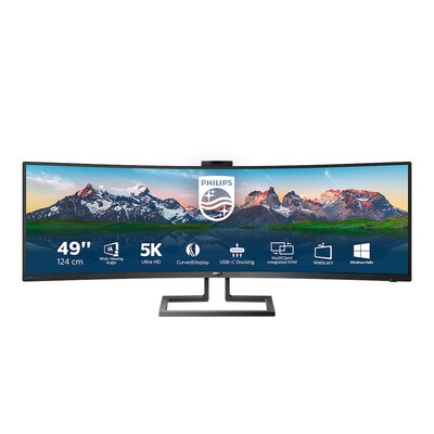 32 or  günstig Kaufen-Philips P-Line 499P9H 124cm (49") DQHD Monitor Curved 32:9 HDMI/DP/USB PD65W Cam. Philips P-Line 499P9H 124cm (49") DQHD Monitor Curved 32:9 HDMI/DP/USB PD65W Cam <![CDATA[• Energieeffizienzklasse: G • Größe: 124,46 cm(49 Zoll) 32:9, Auflös