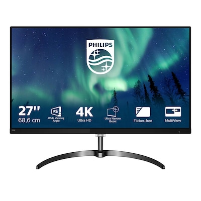 auf HDMI günstig Kaufen-Philips E-Line 276E8VJSB 68,5cm (27") 4K IPS Monitor 16:9 HDMI/DP 5ms 60Hz. Philips E-Line 276E8VJSB 68,5cm (27") 4K IPS Monitor 16:9 HDMI/DP 5ms 60Hz <![CDATA[• Energieeffizienzklasse: G • Größe: 68,5 cm(27 Zoll) 16:9, Auflösung: 3.840x2.1