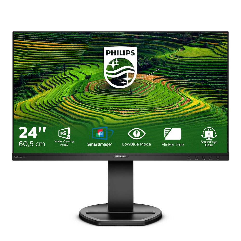 Philips 241B8QJEB/00 61cm (24&quot;) FHD IPS Monitor 16:9 HDMI/VGA/DP/DVI 5ms