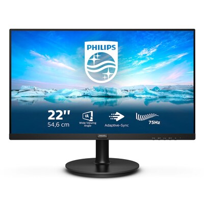 Philips V-Line 222V8LA 54,6cm (22") FHD VA Monitor HMDI/DP/VGA 4 ms 75Hz