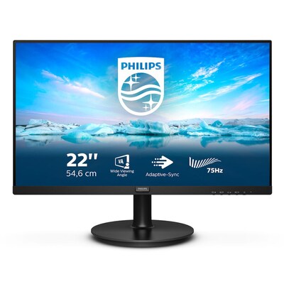 LINE günstig Kaufen-Philips V-Line 222V8LA 54,6cm (22") FHD VA Monitor HMDI/DP/VGA 4 ms 75Hz. Philips V-Line 222V8LA 54,6cm (22") FHD VA Monitor HMDI/DP/VGA 4 ms 75Hz <![CDATA[• Energieeffizienzklasse: E • Größe: 60.5 cm(23,8 Zoll) 16:9, Auflösung: 1.920x1.080