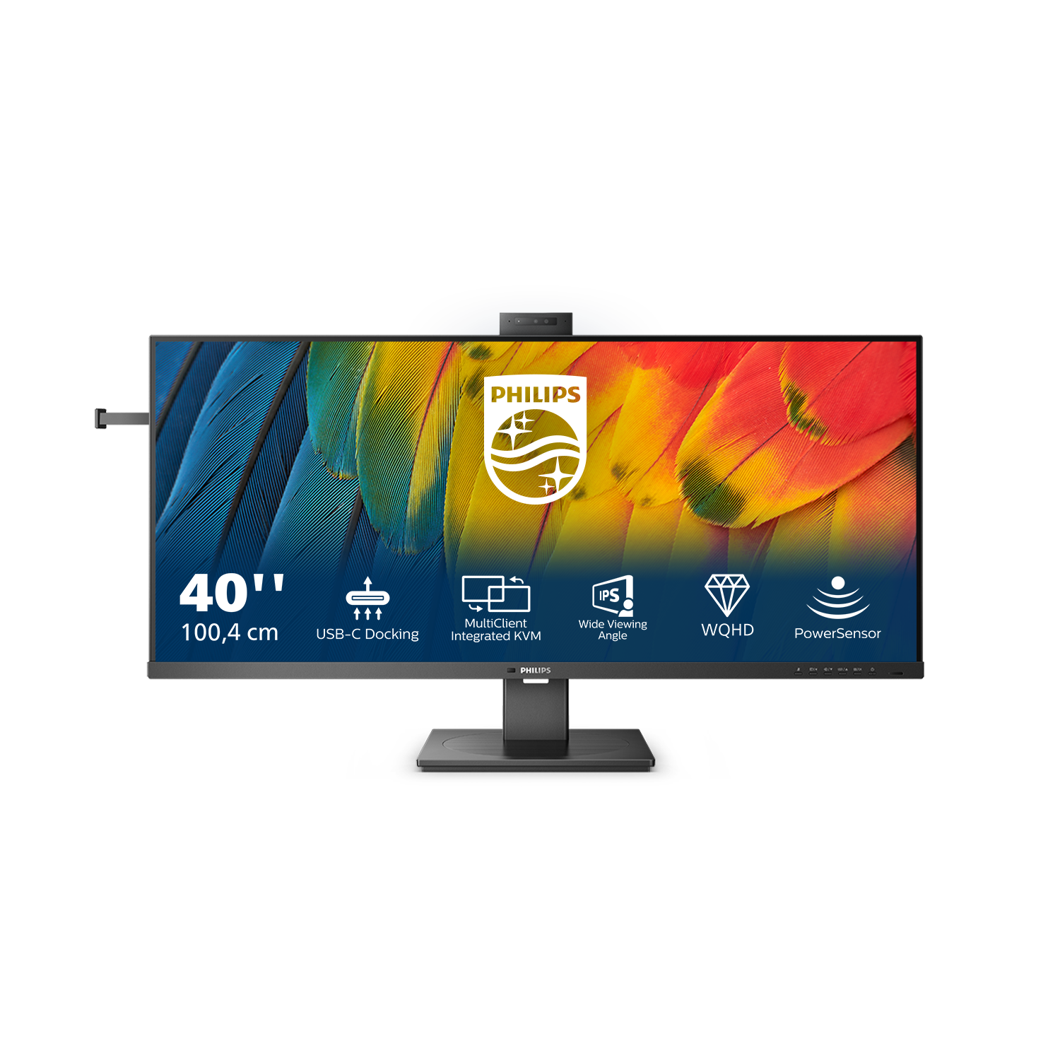 Philips 40B1U5601H 102cm (40&quot;) WQHD IPS Monitor 21:9 HDMI/DP/USB-C PD100W 120Hz