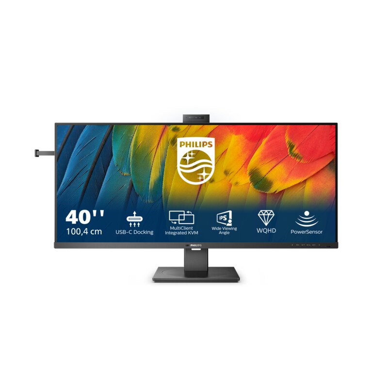 Philips 40B1U5601H 102cm (40") WQHD IPS Monitor 21:9 HDMI/DP/USB-C PD100W 120Hz