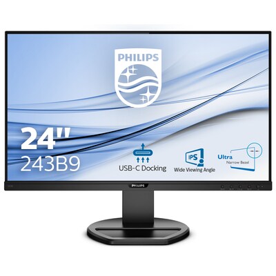 HD Monitor günstig Kaufen-Philips B-Line 243B9 60,5cm (23,8")FHD IPS Monitor 16:9 HDMI/DP/USB-C PD65W 75Hz. Philips B-Line 243B9 60,5cm (23,8")FHD IPS Monitor 16:9 HDMI/DP/USB-C PD65W 75Hz <![CDATA[• Energieeffizienzklasse: D • Größe: 60.5 cm(23,8 Zoll) 16:9, Auflös