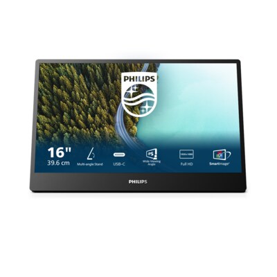 30 en  günstig Kaufen-Philips 16B1P3302 39,6cm (15,6") FHD IPS Mobiler Monitor 16:9 USB-C (DP) 75Hz. Philips 16B1P3302 39,6cm (15,6") FHD IPS Mobiler Monitor 16:9 USB-C (DP) 75Hz <![CDATA[• Energieeffizienzklasse: D • Größe: 39,6 cm (15,6 Zoll) 16:9, Auflösung: 