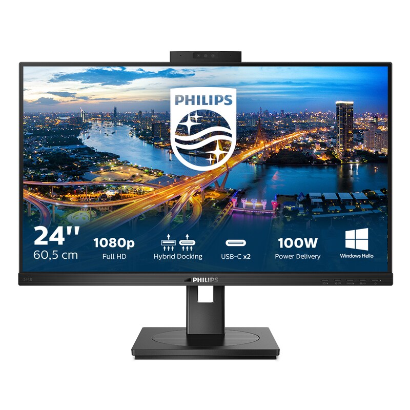 Philips B-Line 243B1JH 60.5cm (23.8") FHD IPS Monitor 16:9 HDMI/DP/USB-C PD100W