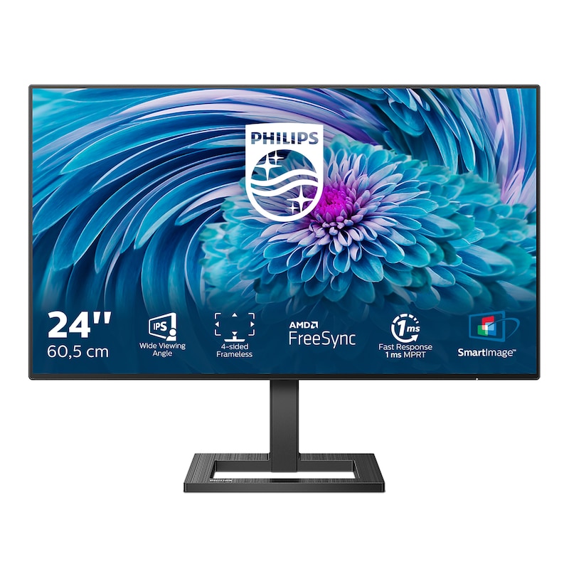 DisplayPort/HDMI günstig Kaufen-Philips E-Line 242E2FA 60,5cm (23,8") FHD IPS Monitor 16:9 HDMI/DP 75Hz 4ms. Philips E-Line 242E2FA 60,5cm (23,8") FHD IPS Monitor 16:9 HDMI/DP 75Hz 4ms <![CDATA[• Energieeffizienzklasse: D • Größe: 60.5 cm(23,8 Zoll) 16:9, Auflösung: 1.920x1.080 