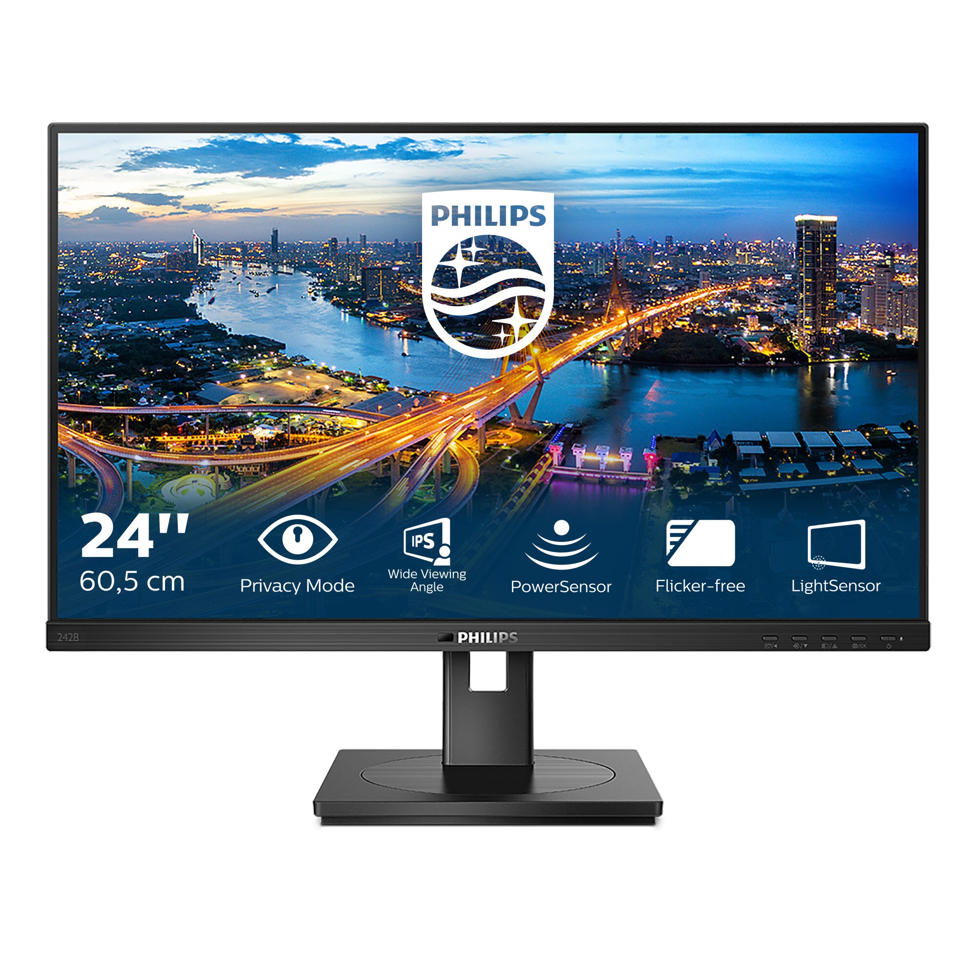 Philips B-Line 242B1V 60,5cm (23,8&quot;)FHD IPS Monitor 16:9 HDMI/DP/USB PrivacyMode