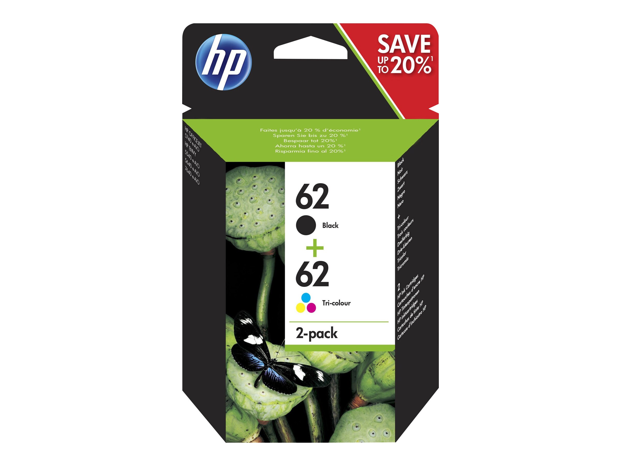 HP N9J71AE Twin Pack Original Druckerpatronen 2er Pack (BK, C, M, Y)