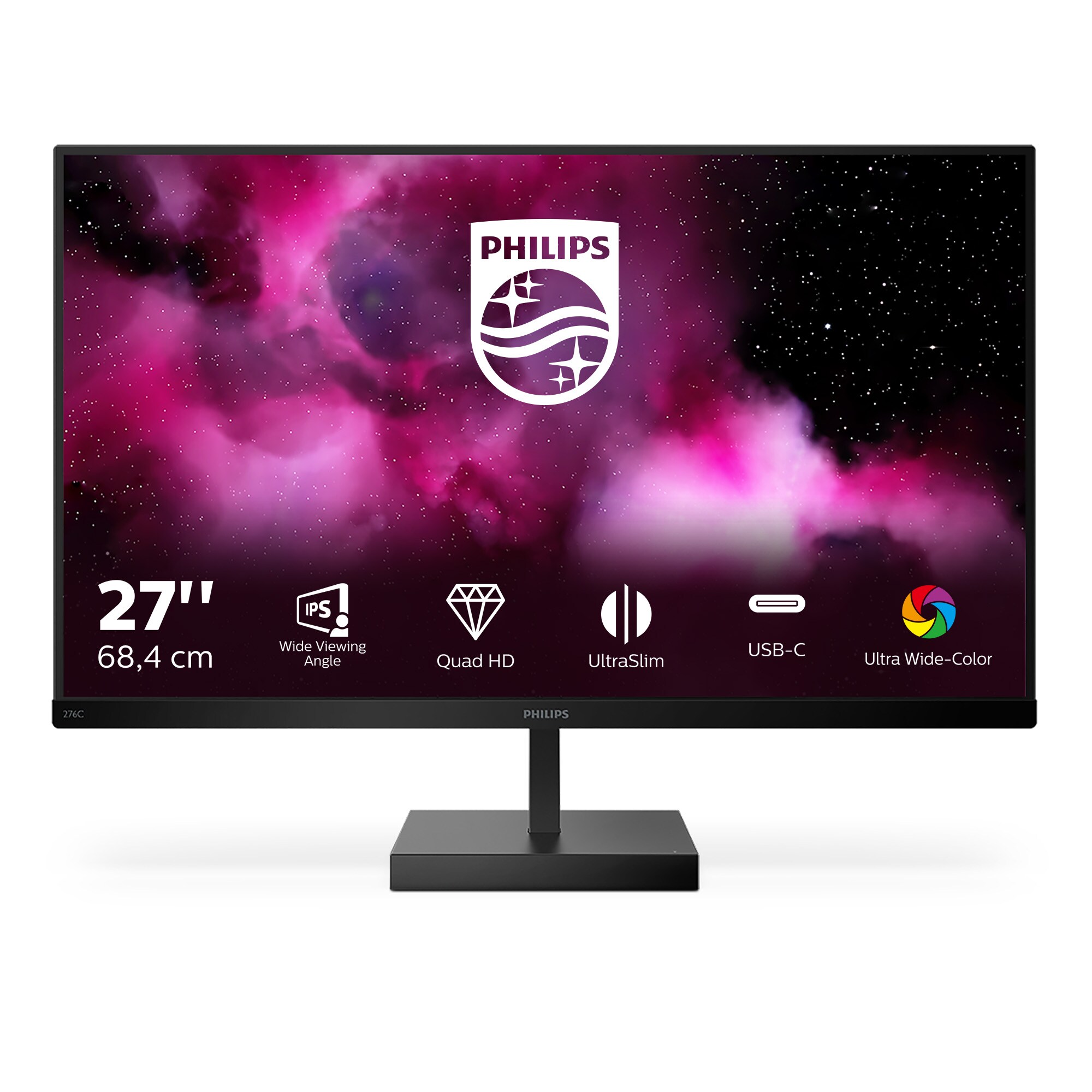 Philips C-Line 276C8 68,5cm (27&quot;) QHD IPS Monitor 16:9 HDMI/DP/USB-C PD65W 75Hz