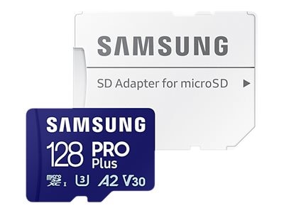 Samsung PRO Plus 128GB microSD-Speicherkarte (2023)(180 MB/s, Class U3, V30, A2)