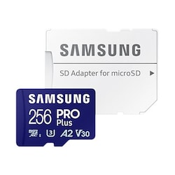 Samsung PRO Plus 256GB microSD-Speicherkarte (2023)(180 MB/s, Class U3, V30, A2)