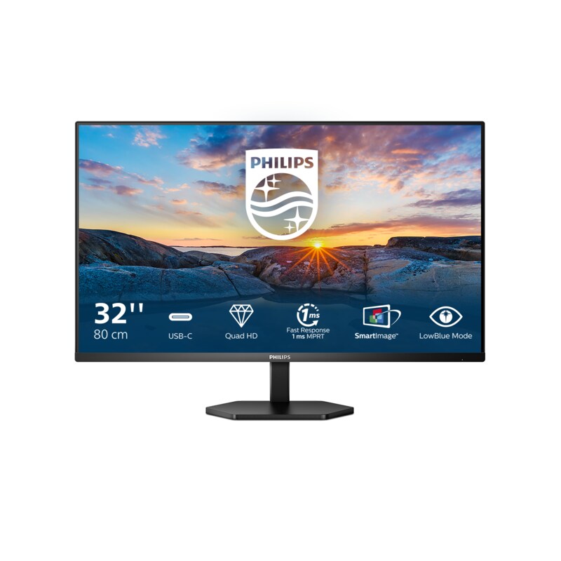 Philips 32E1N3600LA 80cm (31,5") QHD VA Monitor 16:9 HDMI/DP/USB-C PD65W 75Hz