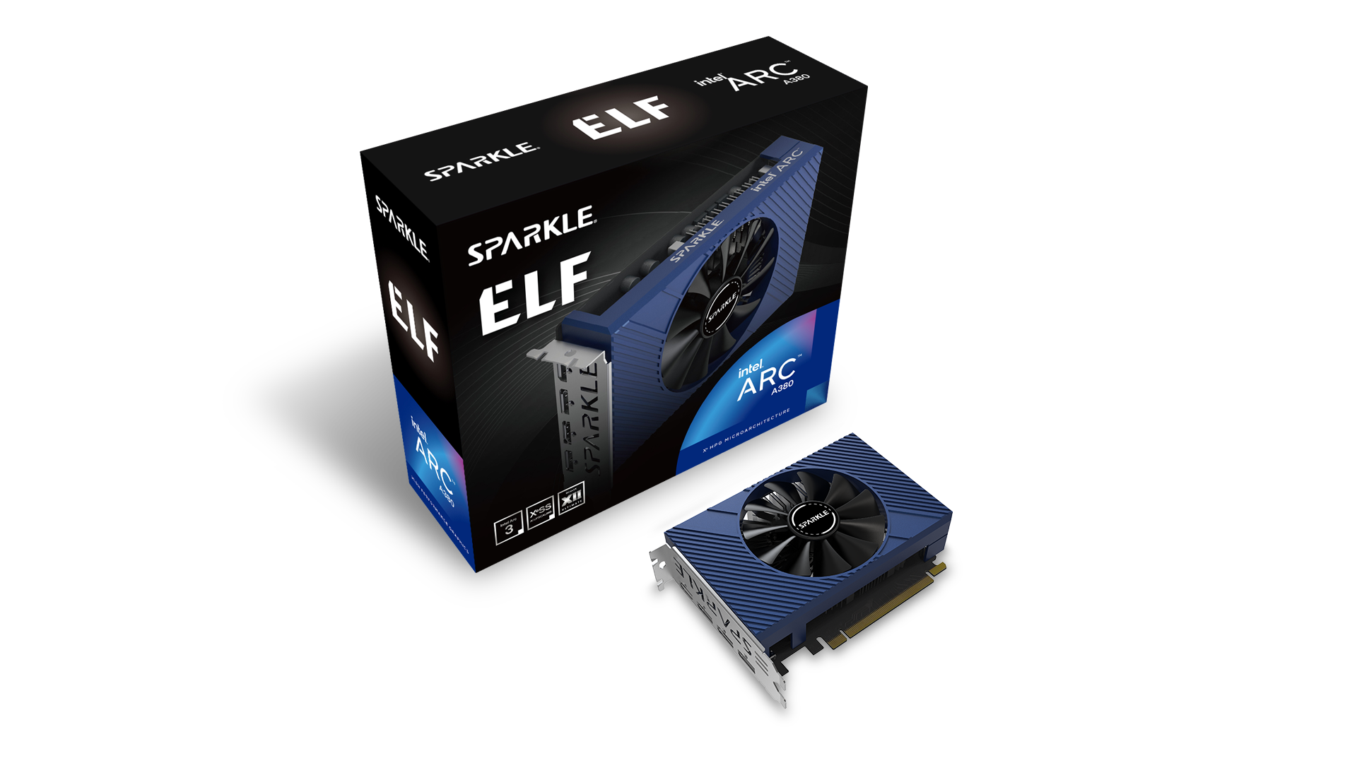 SPARKLE Intel Arc A380 ELF 6GB OC GDDR6 Grafikkarte 1x HDMI 3x DP