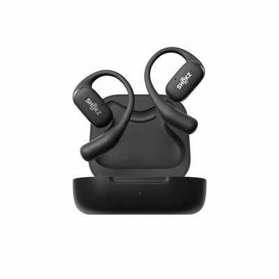 Bluetooth/WIFI günstig Kaufen-Shokz OpenFit Open-Ear True Wireless Earbuds schwarz. Shokz OpenFit Open-Ear True Wireless Earbuds schwarz <![CDATA[• Typ: Open Ear Kopfhörer - geschlossen • Übertragung: Bluetooth, Noise Cancelling • Einsatzgebiet: Street • Farbe: Schwarz • I