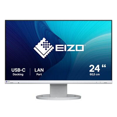 EIZO FlexScan EV2490-WT 60,5m (23,8) Full HD IPS Monitor DP/HDMI/USB-C Pivot HV