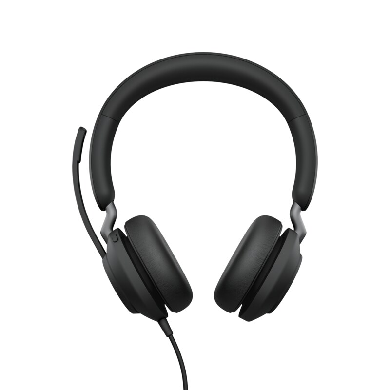 Jabra Evolve2 40 SE UC Stereo USB Headset schwarz USB-C mit Verlängerungskabel