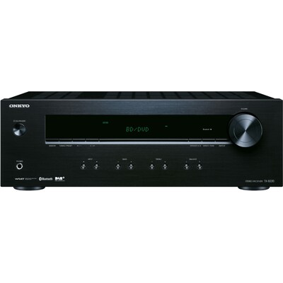 mit FM günstig Kaufen-Onkyo TX-8220 B schwarz Stereoreceiver 2x100W DAB+ BT. Onkyo TX-8220 B schwarz Stereoreceiver 2x100W DAB+ BT <![CDATA[• Stereo-Receiver mit 2x100 Watt • Wiedergabe von Bluetooth, FM DAB+ • Wiedergabe von Audioquellen in zwei verschiedenen Räumen 