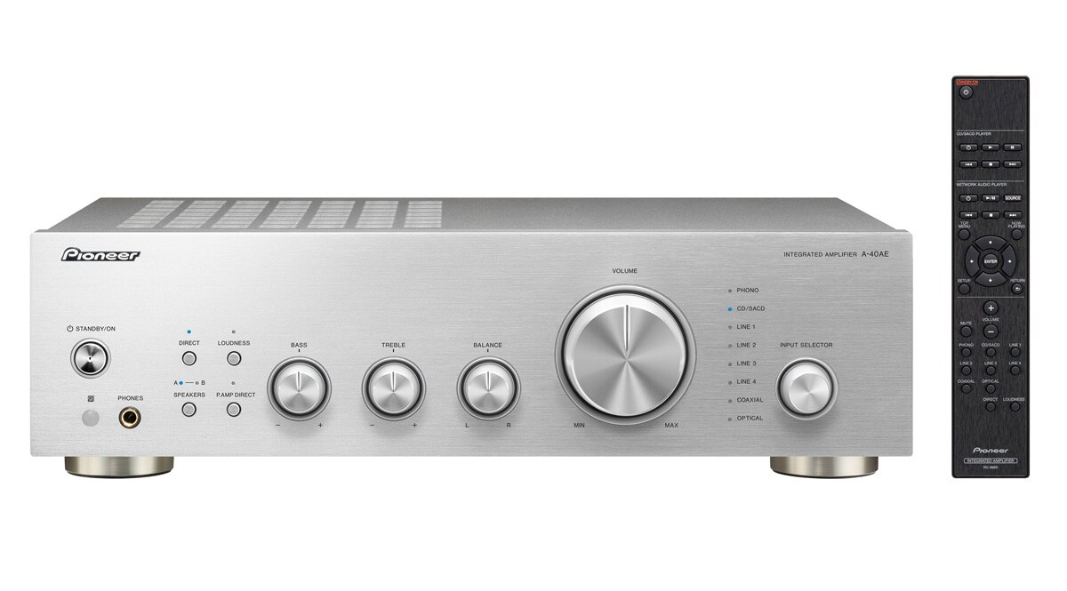 Pioneer A-40AE-S Stereo-Vollverst&auml;rker Direct Energy-Technologie Silber