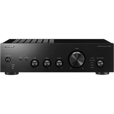 ONE X günstig Kaufen-Pioneer A-10AE-B Stereo-Vollverstärker Phono-Eingang Schwarz. Pioneer A-10AE-B Stereo-Vollverstärker Phono-Eingang Schwarz <![CDATA[• Max. Ausgangsleistung pro Kanal 50 W • integrierter D/A-Wandler, Bass-/Höhenregler, Fernbedienung • Ansc