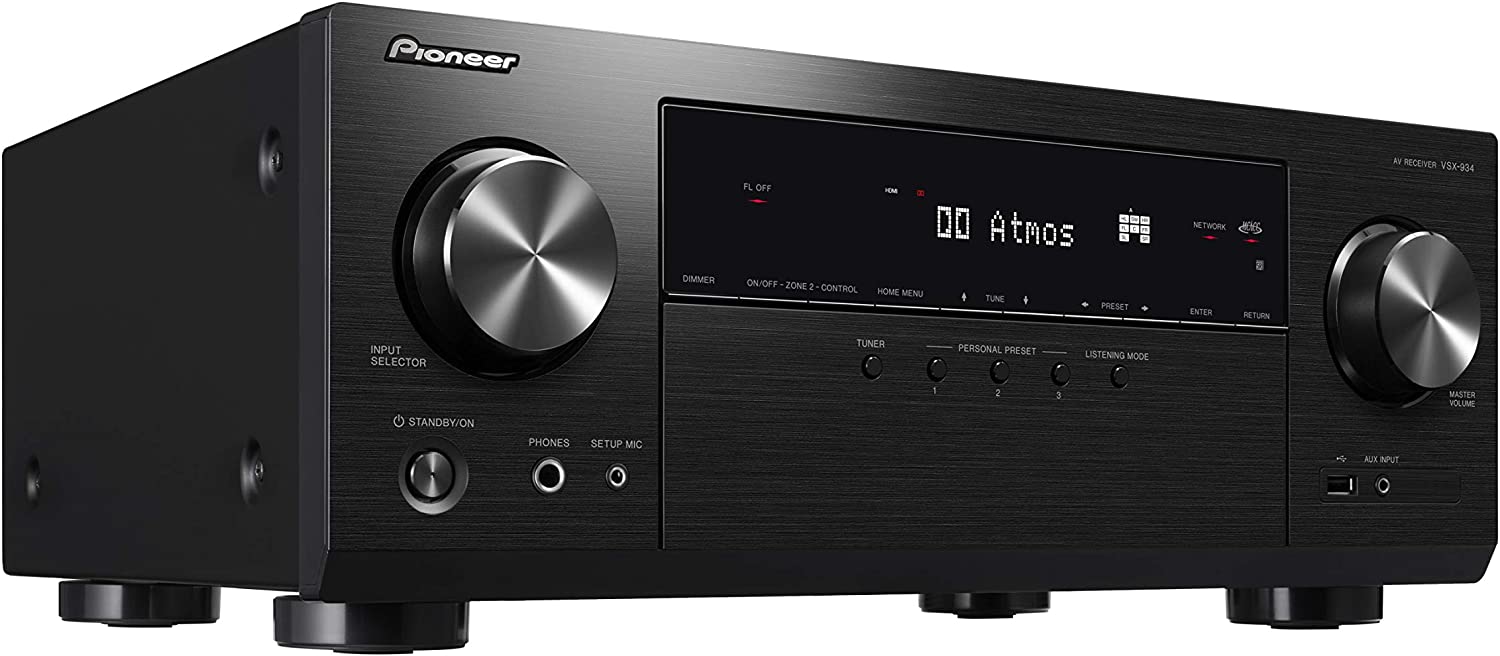 Pioneer VSX-934 7.2 AV Receiver 4K WiFi BT Dolby Atmos HDR Multiroom schwarz