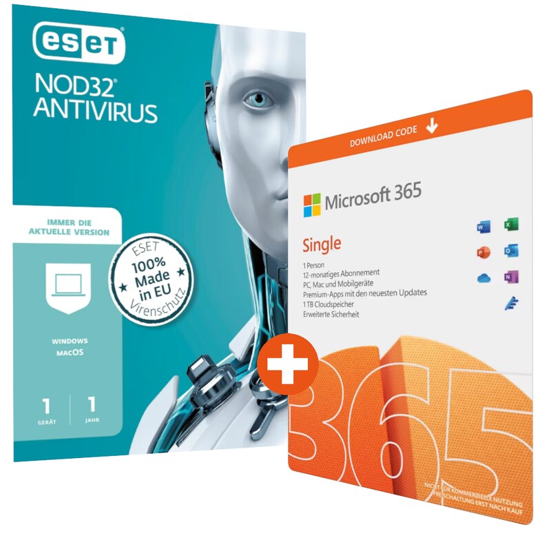 Microsoft 365 Single + ESET NOD32 Antivirus 2023 | Download & Key