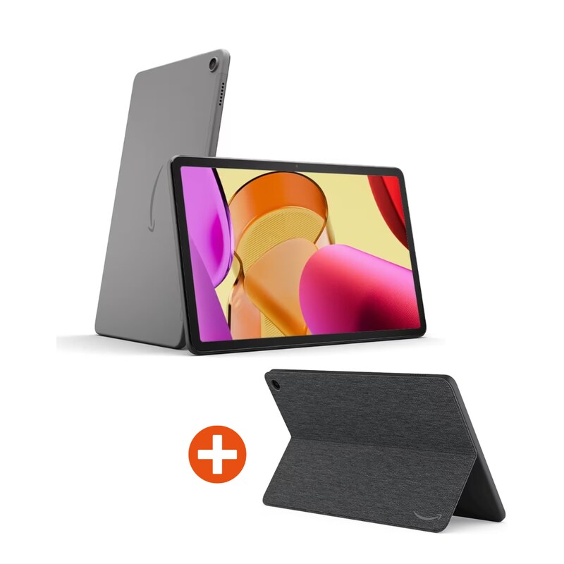 Amazon Fire Max 11 Tablet, 64 GB, Grau, mit Werbung inkl. Tastaturhülle