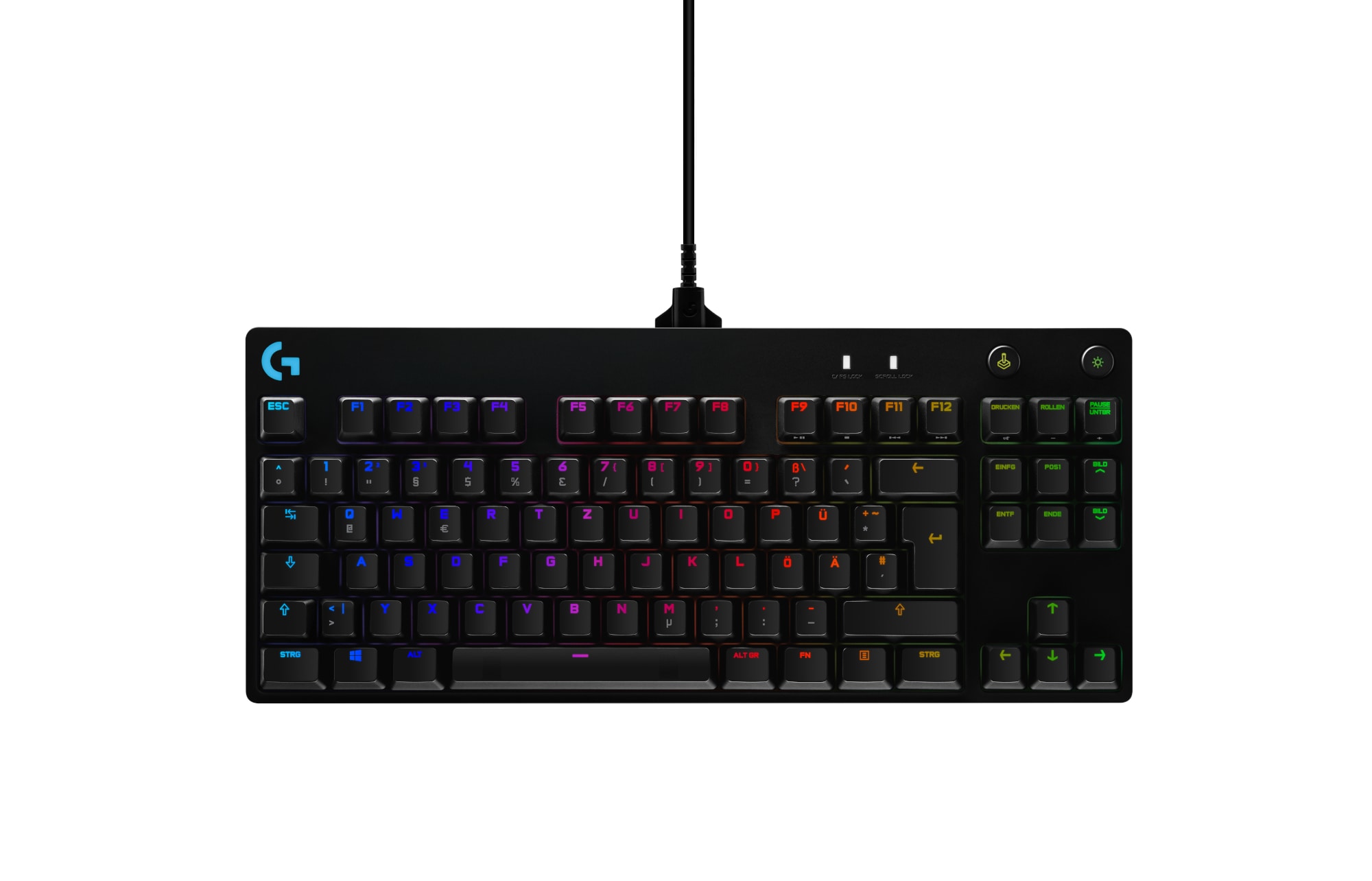 Logitech G Pro TKL - GX Blue Clicky Switches - Kabelloses Gaming-Keyboard