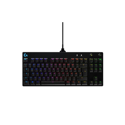 Pro Kabelgebundene günstig Kaufen-Logitech G Pro TKL - GX Blue Clicky Switches - Kabelgebundene Gaming-Keyboard. Logitech G Pro TKL - GX Blue Clicky Switches - Kabelgebundene Gaming-Keyboard <![CDATA[• Anwendungsbereich: Gaming, kein Nummernblock • Kabelgebunden (USB) • Layout: deut