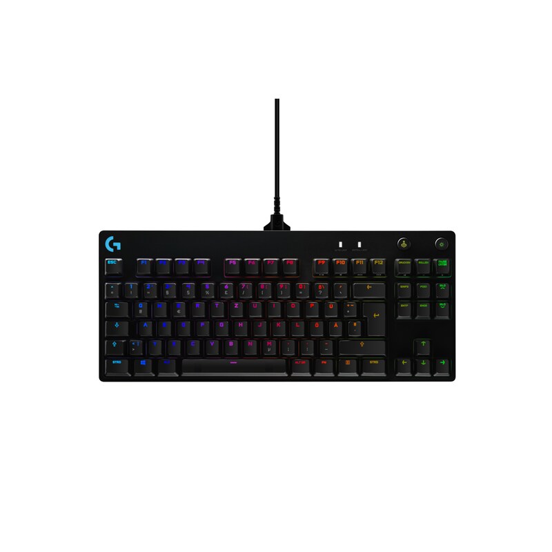 Logitech G Pro TKL - GX Blue Clicky Switches - Kabelgebundene Gaming-Keyboard