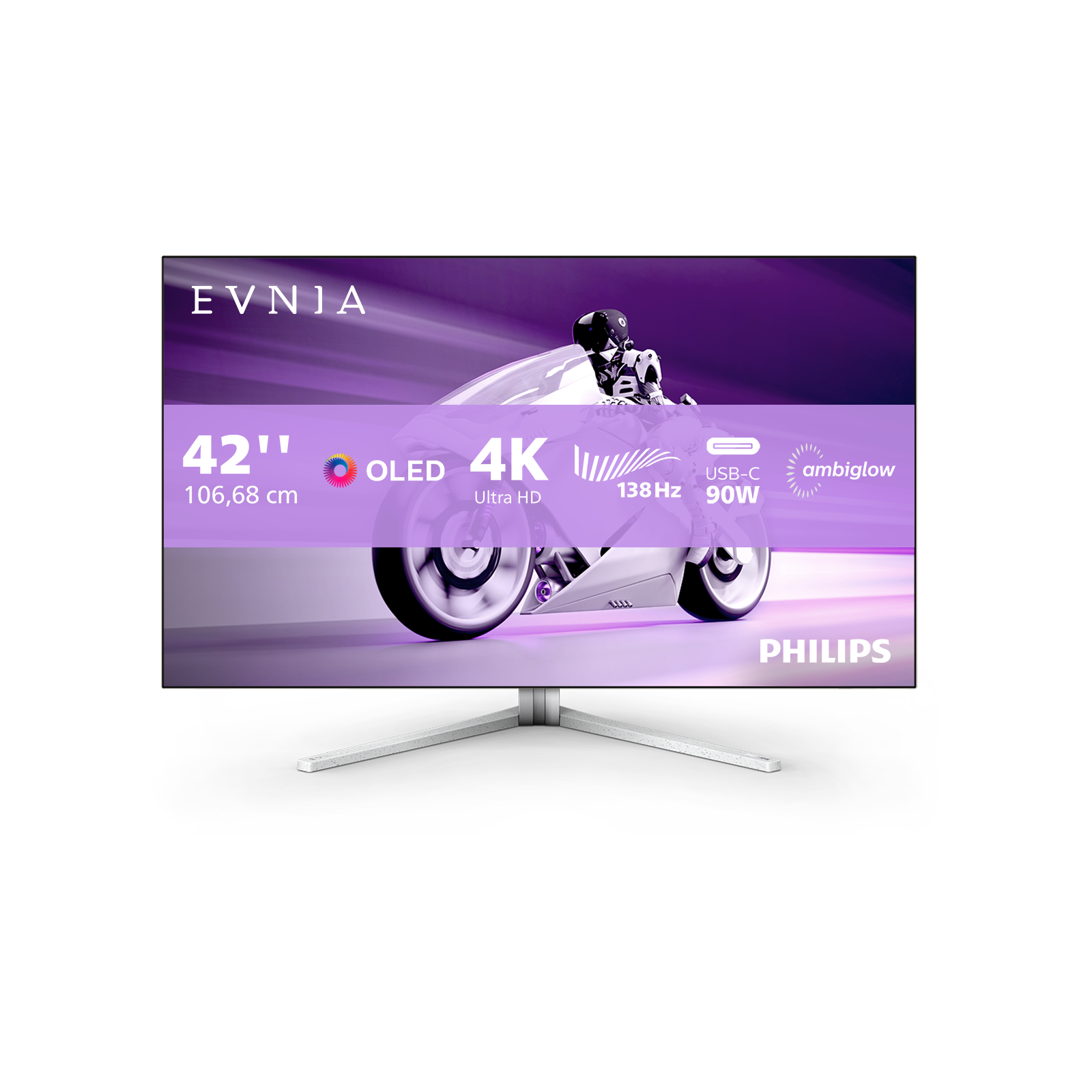 Philips Evnia 42M2N8900 105,5cm (41,5&quot;) 4K OLED Monitor 16:9 HDMI/DP/USB-C 138Hz