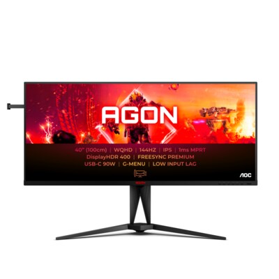 cm USB günstig Kaufen-AOC AGON AG405UXC 102cm (40") QHD IPS Gaming Monitor 21:9 HDMI/DP/USB-C PD 144Hz. AOC AGON AG405UXC 102cm (40") QHD IPS Gaming Monitor 21:9 HDMI/DP/USB-C PD 144Hz <![CDATA[• Energieeffizienzklasse: G • Größe: 101,6 cm (40 Zoll) 21:9, Auflös