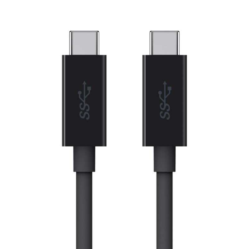 Belkin USB-C/ USB-C Monitorkabel 4K, 5 Gbit/s 100W, 2m, Schwarz