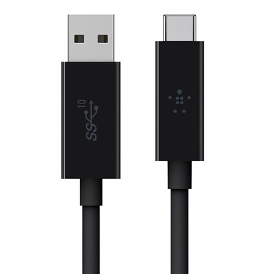 USB zu  günstig Kaufen-Belkin USB 3.1 USB-C auf USB-A Kabel Superspeed+, 1m Schwarz. Belkin USB 3.1 USB-C auf USB-A Kabel Superspeed+, 1m Schwarz <![CDATA[• USB-Kabel • Anschlüsse: USB Typ C und USB Typ A • Farbe: schwarz, Länge: 1,0m • Datenübertragungsraten bis zu 