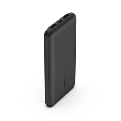 Powerbank  günstig Kaufen-Belkin BOOST CHARGE Powerbank, 10.000mAh, 12W Power Delivery, schwarz. Belkin BOOST CHARGE Powerbank, 10.000mAh, 12W Power Delivery, schwarz <![CDATA[• 3 Geräte gleichzeitig laden • 12-W-USB-A-Anschluss zum Schnellladen • 10.000 mAh Strom • 15cm 