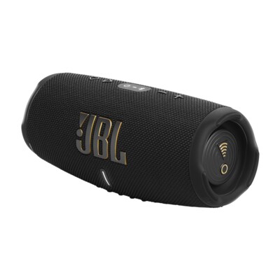 JBL Charge 5 WiFi + AirPlay kabelloser Bluetooth-Lautsprecher geschützt schwarz