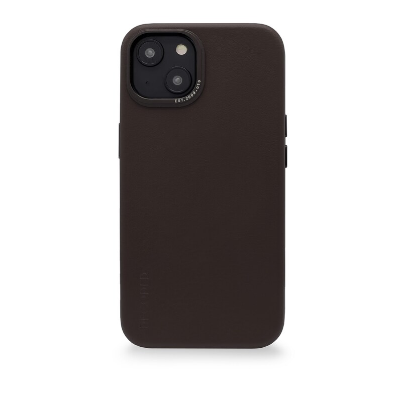 Decoded Leather Backcover iPhone 14 Chocolate Brown