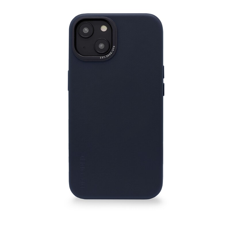 Decoded Leather Backcover iPhone 14 Plus Steel Blue