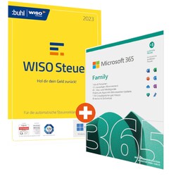 Microsoft 365 Family + Buhl Data WISO Steuer 2023 | Download &amp;amp; Produktschl&uuml;ssel