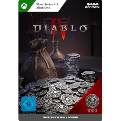Pro 16 günstig Kaufen-Diablo IV 1000 Platinum - XBox Series S|X Digital Code. Diablo IV 1000 Platinum - XBox Series S|X Digital Code <![CDATA[• Plattform: Xbox • Genre: Abenteuer • Altersfreigabe USK: ab 16 Jahren • Produktart: Digitaler Code per E-Mail • Release: 02