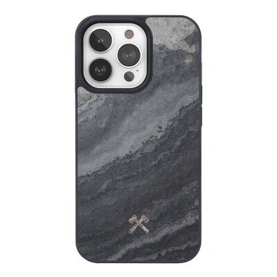 DC to günstig Kaufen-Woodcessories MagSafe Stone Bumper Case iPhone 14 Pro Max Camo Gray. Woodcessories MagSafe Stone Bumper Case iPhone 14 Pro Max Camo Gray <![CDATA[• Passend für Apple iPhone 14 Pro Max • Material: recyceltes TPU, Echtstein • Mit erhöhtem Rahmen zum