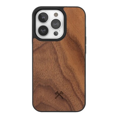 case TPU günstig Kaufen-Woodcessories MagSafe Stone Bumper Case iPhone 14 Pro Walnut. Woodcessories MagSafe Stone Bumper Case iPhone 14 Pro Walnut <![CDATA[• Passend für Apple iPhone 14 Pro • Material: recyceltes TPU, Echtholz • Mit erhöhtem Rahmen zum Schutz des Display