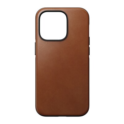 Apple iPhone  günstig Kaufen-Nomad Modern Leather Case iPhone 14 Pro English Tan. Nomad Modern Leather Case iPhone 14 Pro English Tan <![CDATA[• Passend für Apple iPhone 14 Pro • Schützt beim Aufprall aus bis zu 3 m Höhe • Material: Polycarbonat, Echtleder • Weiche Mikrofa