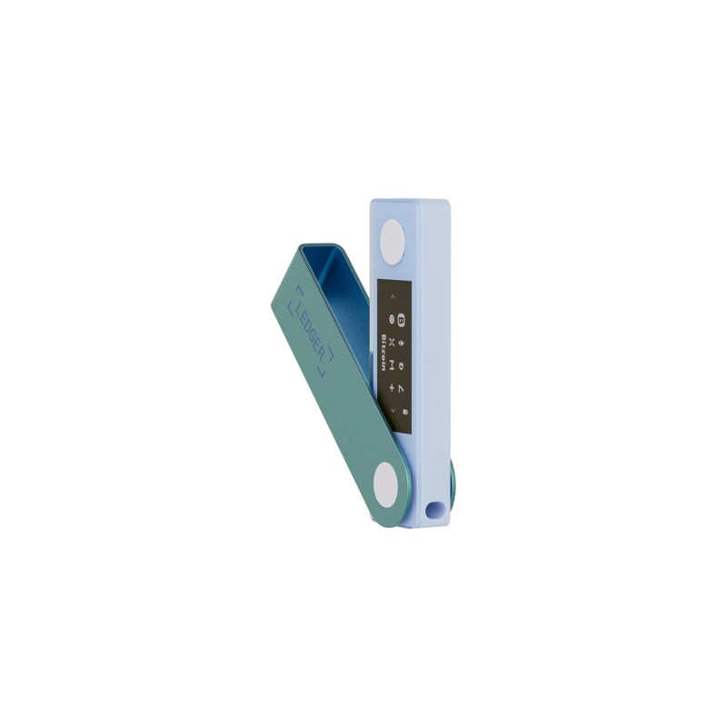 Ledger Nano X Krypto-Hardware-Geldbörse Pastel Green