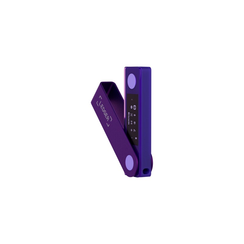 Ledger Nano X Krypto-Hardware-Geldbörse Purple Amethyst